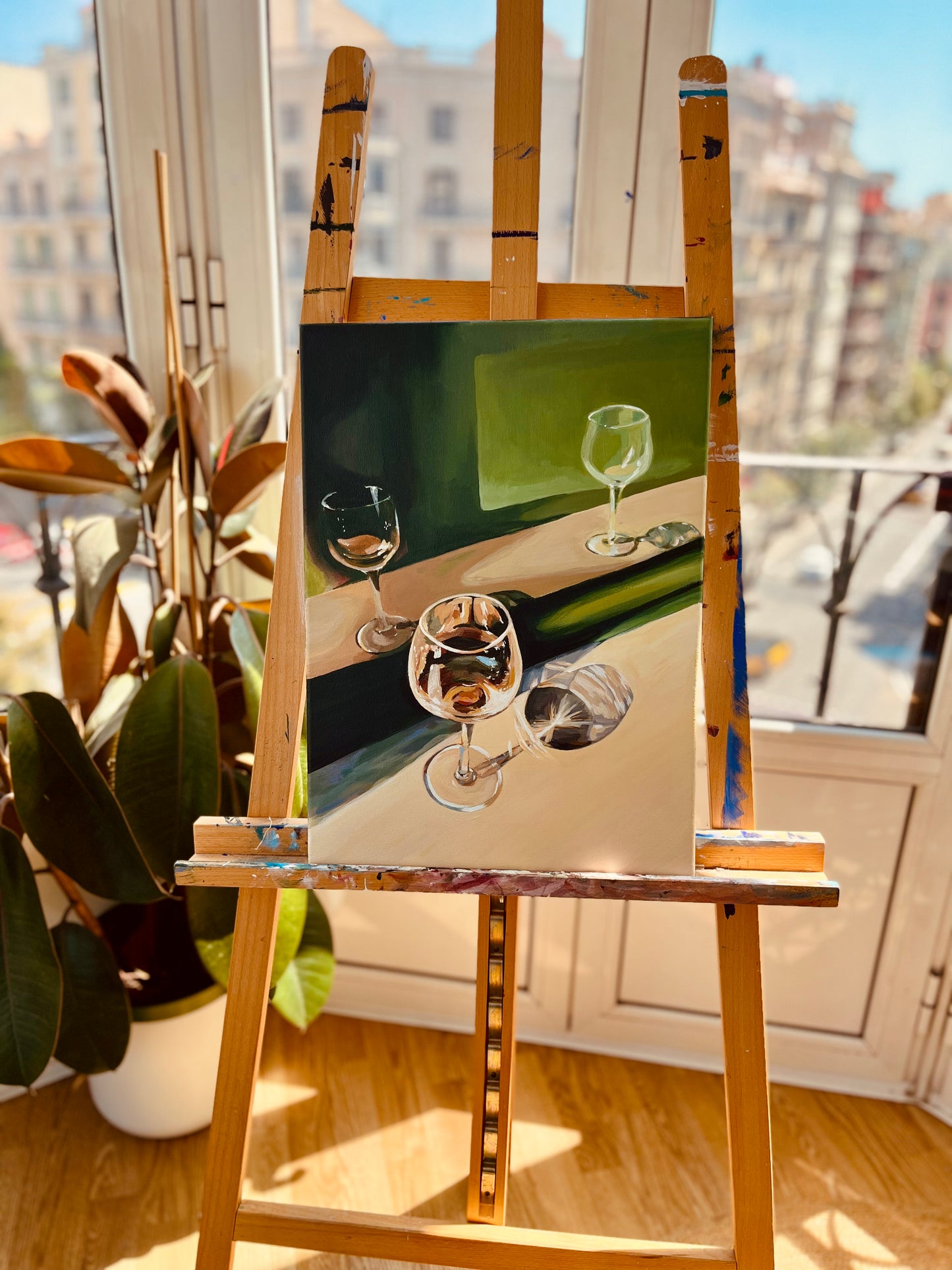 Rosé in Venice - Original Artwork