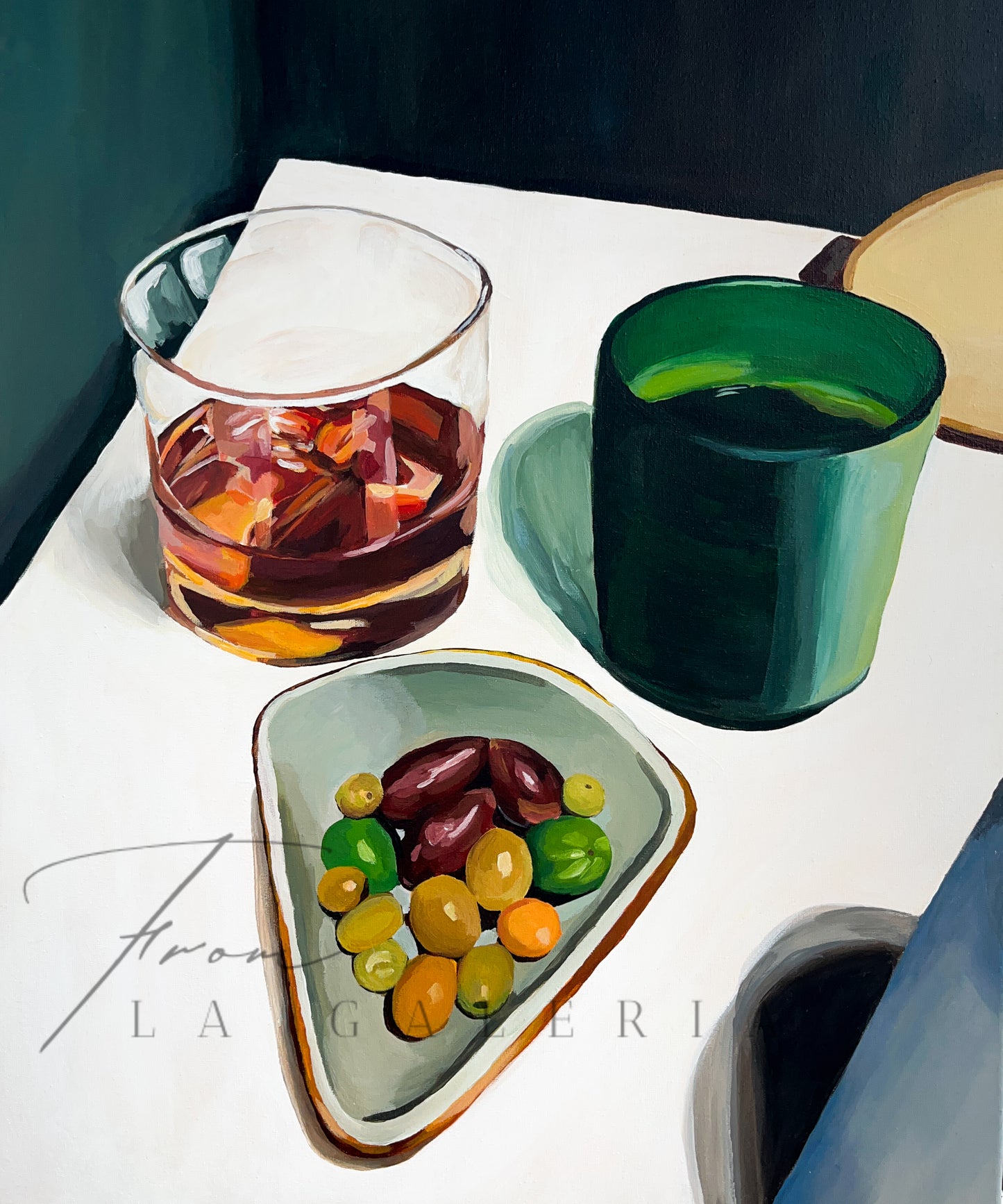 Cocktails at NORMAL Acrylic Painting - Original Art Work