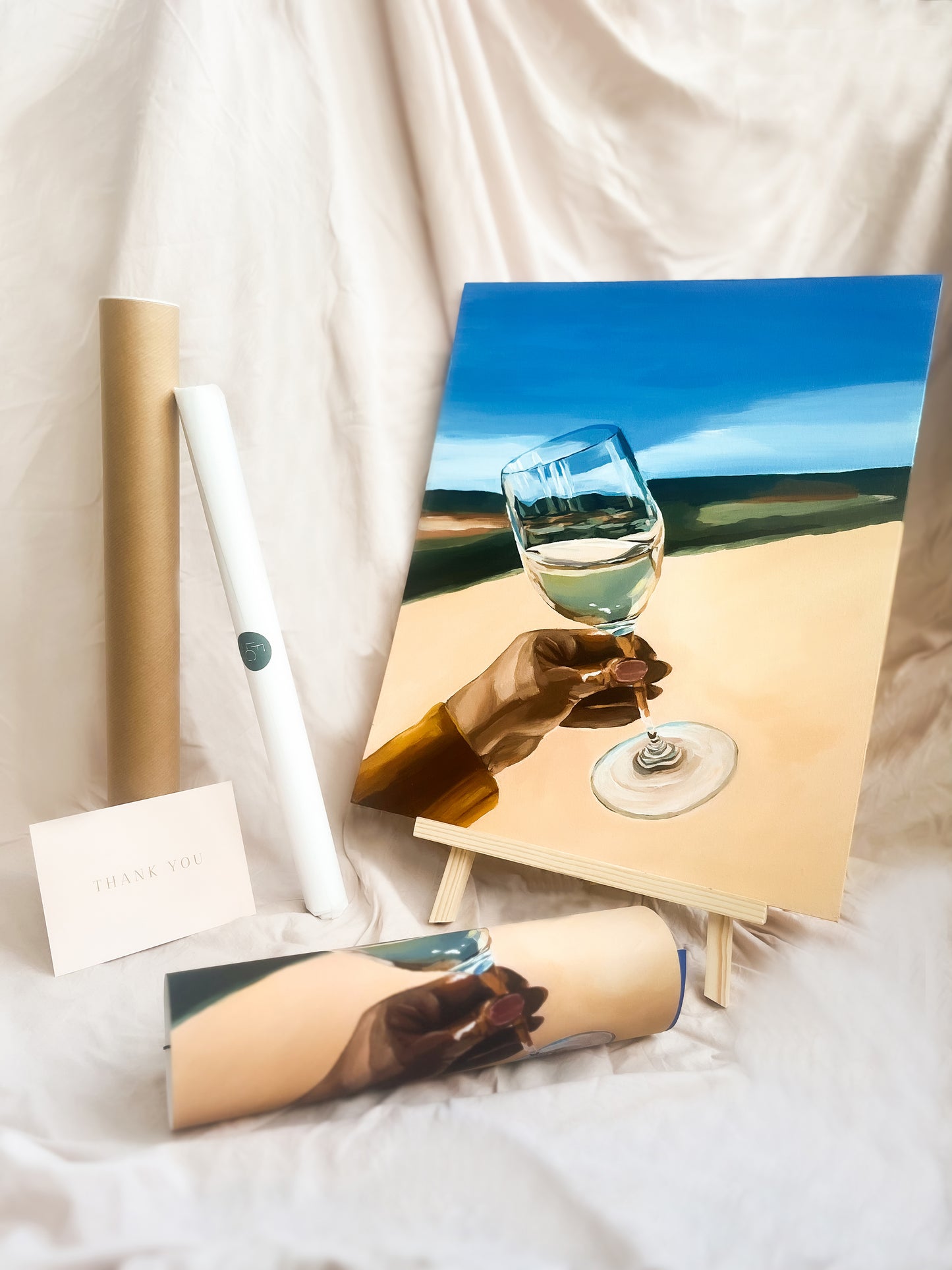 Montrubi Wine Glass Art Print