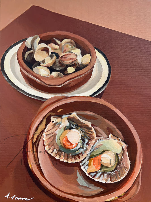 Scallops Art Print