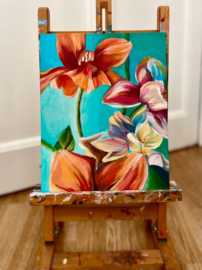 Colourful Flowers - Original Artwork